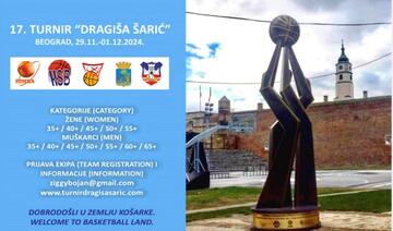 Basketball-Veteranen-Turnier in Belgrad vom 29. November bis 1. Dezember 2023