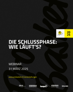 Webinar: Die Schlussphase - wie läuft's?