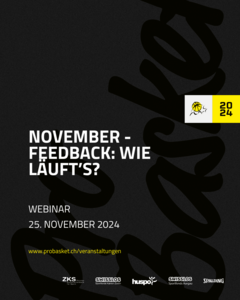 Webinar: November - Feedback: wie läuft's?